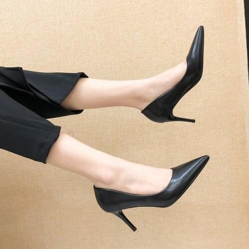 Womens Pumps Shoes Classic Fashion Microfiber Leather Summer Sexy Lady Dress Wedding Party High Heels Shoes For Women