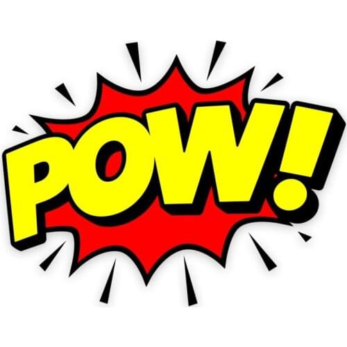 POW! Comic Effect Sticker Plane Extreme
