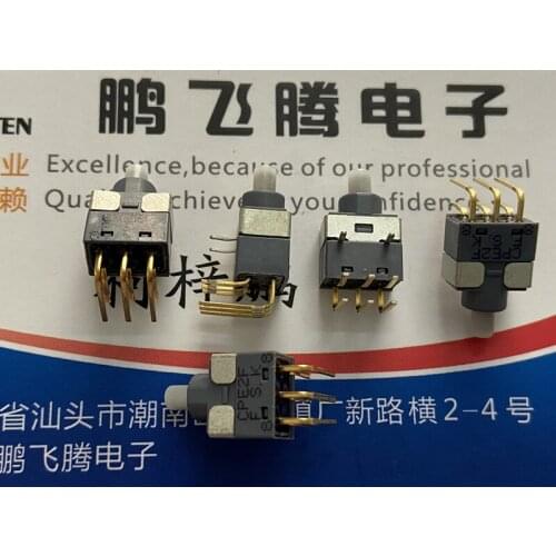 Japan FUJISOKU CPE2F-5M mini reset button switch bent foot 6 feet horizontal side press 0.4V