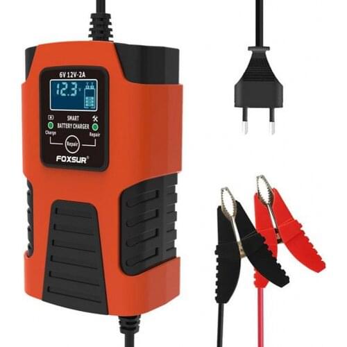FOXSUR 2A car motorcycle 6v12v battery charger full intelligent children toy car battery car charger