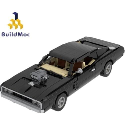 Retro 42111 Modified Tang Boss 1970 Racing Technology Sports Car Model Building Blocks From The Movie Speed Boy Toys