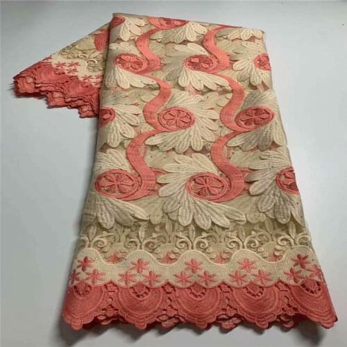 5 Yards Fashion Design African Lace Fabrics 2021 High Quality Embroidered Beaded Tulle French Guipure Lace Fabric! ZQF34267