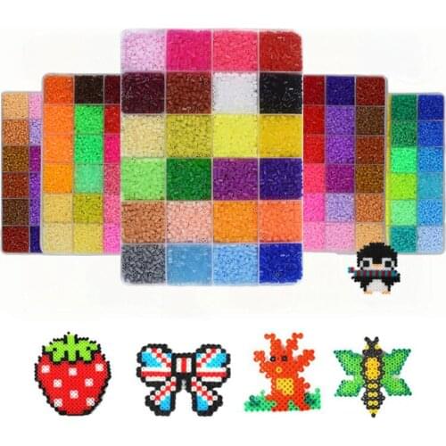 72 Colors 2.6mm Mini Hama Beads Boxed 5mm perler toys Bead Children 3D Puzzles DIY Handmaking Educational Toys Free shipping