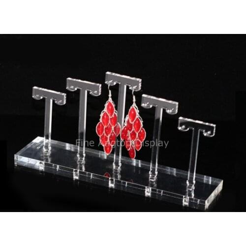 Clear Acrylic Plexiglass Earring Jewelry Stand Countertop Display