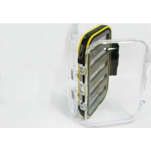 Aventik ABS Double Side Clear Supper Plastic WaterProof Box Fly Fishing Box Fly Box NEW L
