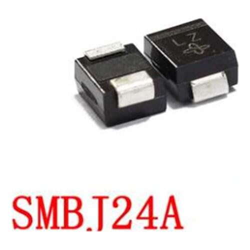 Free shipping 100PCS Hot Sale SMB SMBJ24A SMBJ24 in Stock