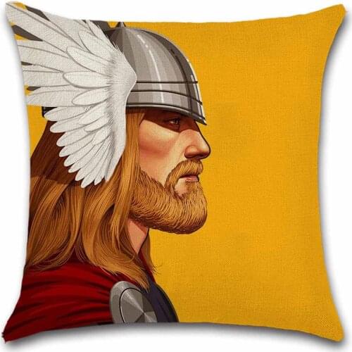 Anime movie show Thor Loki pattern decoration home house Party cushion cover Pillow case Chair sofa kids friend boy gift present