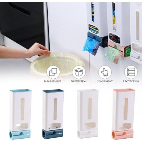 Home Wall Hanging Kitchen Garbage Bag Storage Rack Kitchen Bathroom Plastic Bag Nordic Style Shoe Cover Storage Box Dropship
