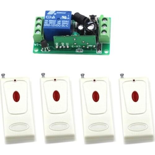 Home RF Wireless Remote Control Switch System 315/433 Mhz 4Transmitters +1Receiver Easy to Use