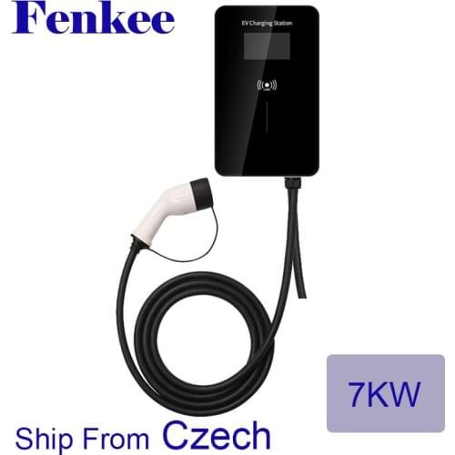 EV Charger Electric Vehicle Charging Station EVSE Wallbox with Type 2 Cable 32A 1Phase IEC 62196-2