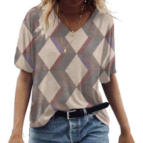 Feng Wang Bao Womens Summer T-shirts