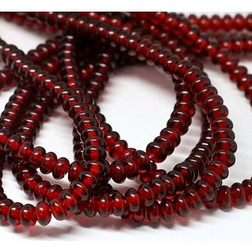 Garnet red resin beeswax one strand abacus rondelle 8*5mm high grade women fashion loose spacers beads 15inch B83