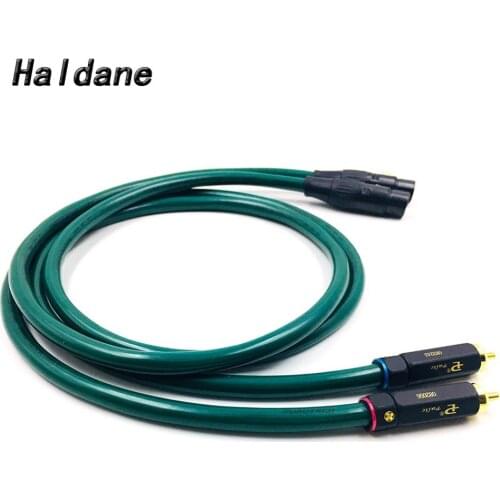 Haldane Pair HIFI BR-109 RCA to XLR Female Balacned Interconnect Cable 3pin XLR to RCA Audio Cable with FURUTECH FA-220