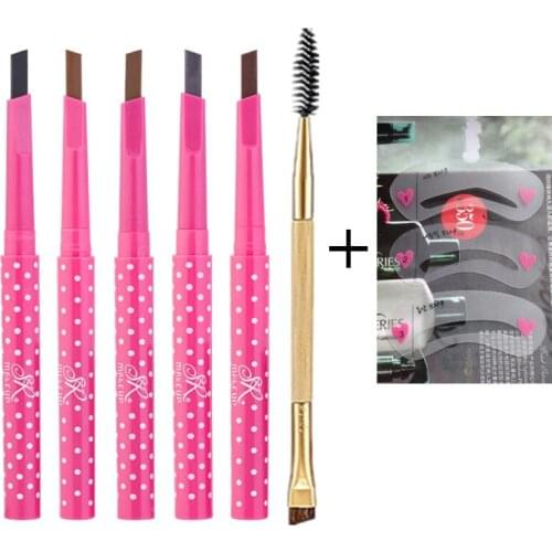 9pcs Eyebrow Pencil Card Comb Waterproof Crayons Sourcil Eyebrow Pencil Long-lasting Makeup Beauty Lapiz De Ojos Crema Kosmetyki