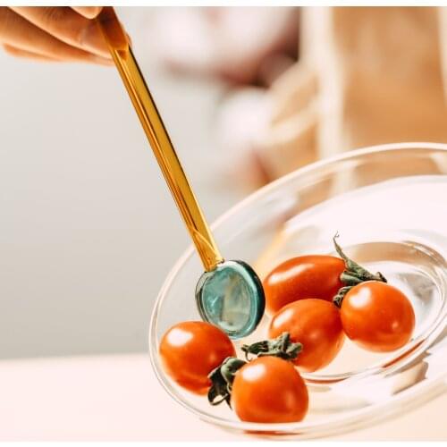 Pyrex Stirrer Stick Coffee Juice Blender, Milk Powder Stirrer, Long Handle, Special Spoon for Household Dessert Spoon