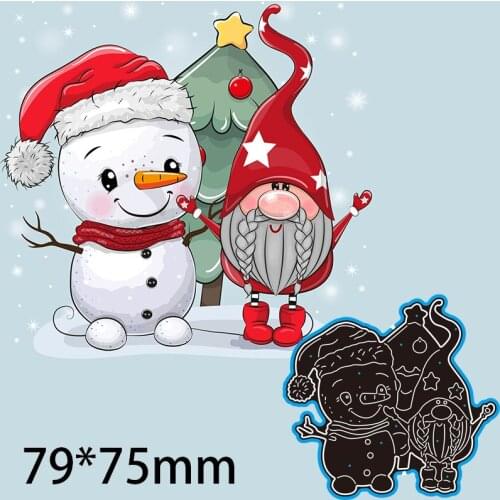 Metal Cutting Dies CHRISTMAS new for decoration card DIY Scrapbooking stencil Paper Craft Album template Dies 79*75mm