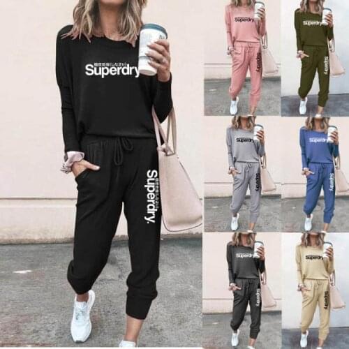 2 Piece Sets Women Tracksuit Lady Casual Outfits Spring Autumn Long Sleeve Pullovers Sweatshirts Sports Suits Training Suits