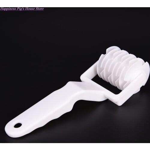 1pcs Practical Plastic Wheel Knife Embossing Dough Roller Lattice Craft Cooking Tools Large Size Pull Net Pizza Cutters & Wheels