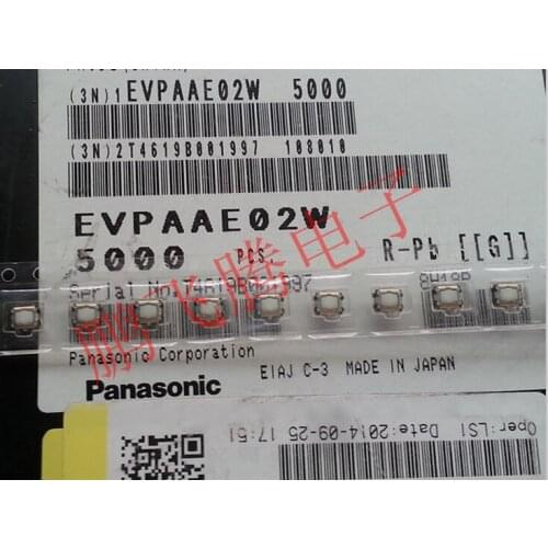 Original new 100% EVPAAE02W touch switch 3.5x2.9x1.7 plum blossom head button camera mobile phone micro motion