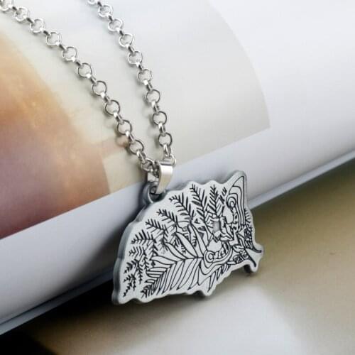 Fashion New PS4 Game The Last of Us 2 Ellie Tattoo Pendant Necklaces Plant Pattern Necklaces For Women Men Fans Jewelry Gift