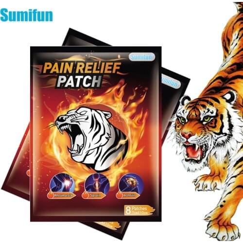 16pcs Sumifun Tiger Patches Chinese Herbal Plaster Arthritis Analgesic Patches Cervical Lumbar Knee Joints Body Massage Plaster