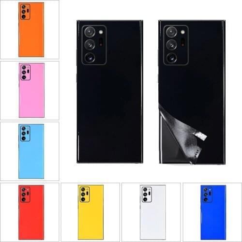 New 2021 Glossy Ice Film Back Film Matte Film For Samsung Galaxy S20 Ultra S21 Wrap Back Cover Note 10 Plus 20 9 8 7 Sticker