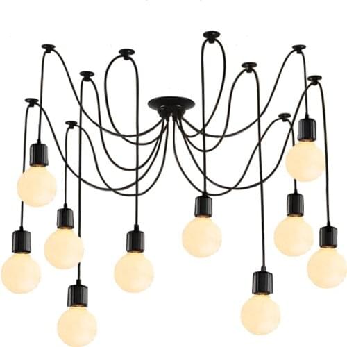 Post modern wire line pendant lights loft restaurant dining room bedroom study lighting black lamps living room hanging lights