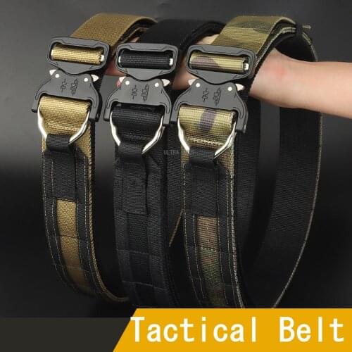 Hiking Belt Shooting Fishing Tactical Military Quick Release Cs Belts Cycling Airsoft Training Combat Belt Hunting Accessories