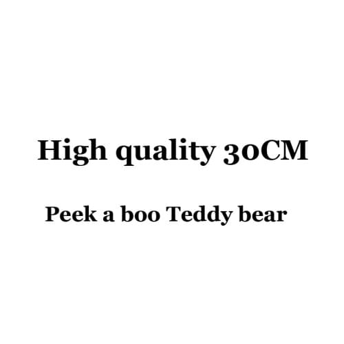 Dropshipping 30cm Peek a Boo Teddy Bear Play Hide Seek Stuffed Plush Dolls Electric Talking Toy Musical Singing Bear Kid gift