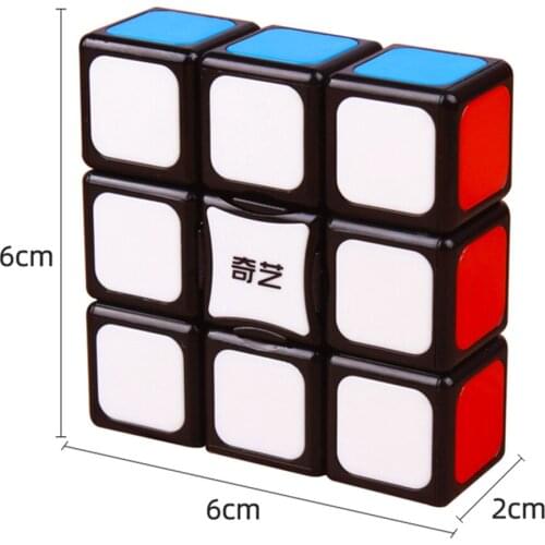 Qiyi 1x3x3 Black White Magic Cube Educational Toy Gift For Children Speed Smooth Mini Puzzle Toys For Adults Antistress 133 cube