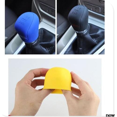 Car suv rubber Gear Shift Knob shifter Cover stall for Fiat Punto Palio Uno Idea Bravo Sedici Grande Tipo Qubo Panda Mobi