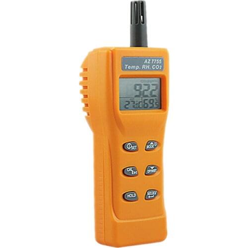 AZ7755 Handheld carbon dioxide CO2 Gas Monitor Digital CO2 Temperature Humidity Indoor Air Quality Tester