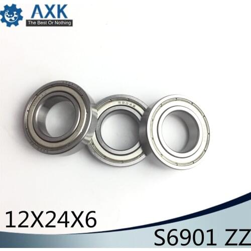 S6901ZZ Bearing 12*24*6 mm ( 10PCS ) ABEC-1 S6901 Z ZZ S 6901 440C Stainless Steel S6901Z Ball Bearings