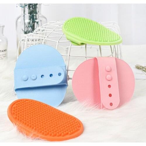 Pet Bath Brush Dog Grooming Soothing Massage Rubber Hair Curling Comb Suitable For Dogs And Cats Cleaning Bathing Professional