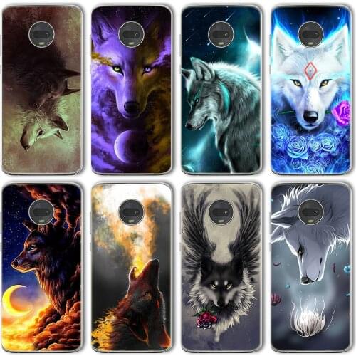 Ciciber Animal Wolf Case For Motorola Moto G9 G30 G10 G8 E7 E6S G7 G6 E6 G5 G5S E5 One Macro Plus Play Power Lite Silicone Funda