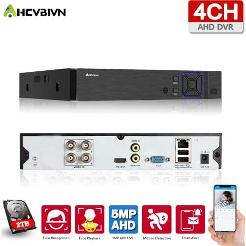 6in1 5MP AHD DVR Surveillance Security CCTV Video Recorder DVR Hybrid DVR For 720P 1080P Analog AHD CVI TVI IP Camera XMEYE 4ch