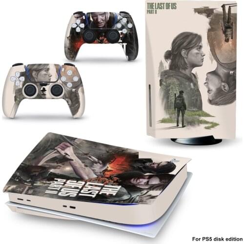 Last7 Style PS5 Disc Edition Skin Sticker for Playstation 5 Console & 2 Controllers Decal Vinyl Protective Skins Style 1