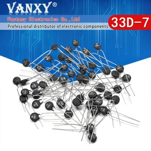 20pcs Thermistor Resistor NTC 33D-7 Thermal Resistor