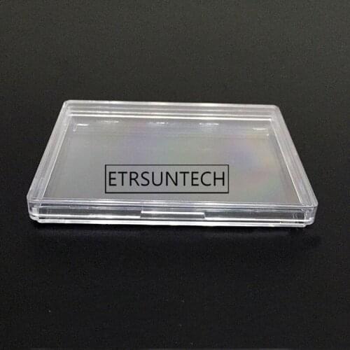 100pcs Plastic Women Men Business Card Holder Creative Transparent Box Men Credit Business Card Case