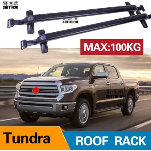2Pcs Roof bars For TOYOTA Tundra Double Cab Crewmax Cab,2007- Aluminum Alloy Side Bars Cross Rails Roof Rack Luggage