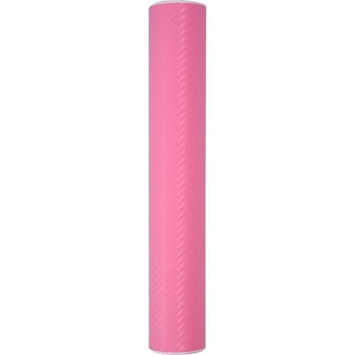 30*200CM 3D Carbon Fiber Vinyl Wrap Roll Film Sticker Decal Car Home Wallpaper Pink