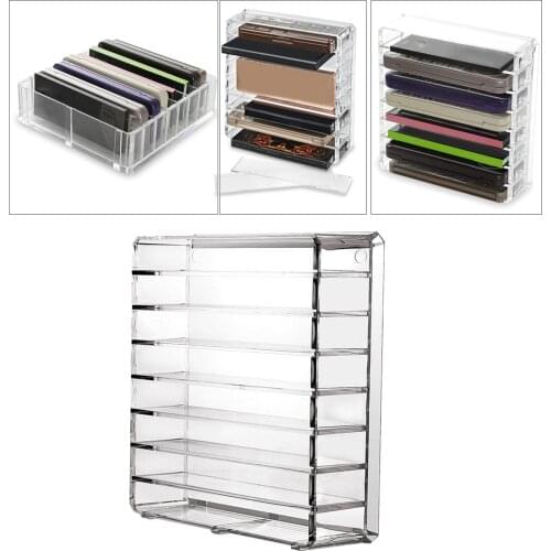 Acrylic Eyeshadow Palette Powder Makeup Organizer Cosmetic Storage Drawer
