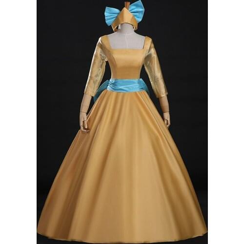 Princess Anastasia cosplay ball gown with hairbandmedieval dress princess Medieval Renaissance Gown queen cosplay Victoria dress