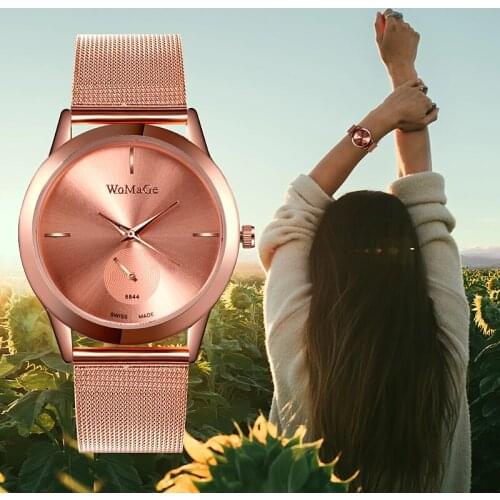 Brand New Quartz Watch Luxury Women Watches Mesh Belt Fashion Full Stainless steel mujer ladies relogios saati metal wristwatch