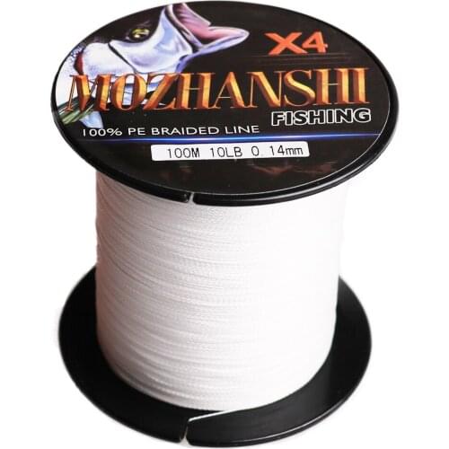DORISEA new MOZHANSHI 4 Strands 100M PE Multifilament Braided Fishing Line Wire 6-100LB