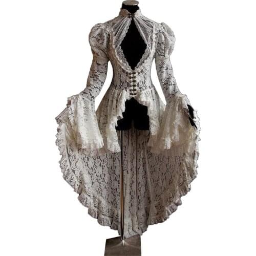 Gothic Lace Middle Ages Noble Dress Women Slim Goth Midi Long Flare Sleeve Dresses Ladies Summer Fall Winter 2020 Vestidos Y2k