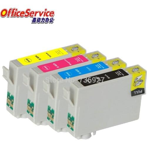 4 PK Compatible Inkjet Cartridge T0921 T0922 T0923 T0924 Full ink For Epson Stylus C91 CX4300 T27 printer with chip