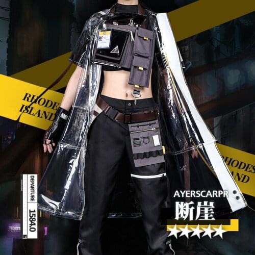Anime Arknights Ayerscarpe RHODES ISLAND Messenger Version 2.0 Battle Suit Uniform Cosplay Costume Halloween Women Free Shipping