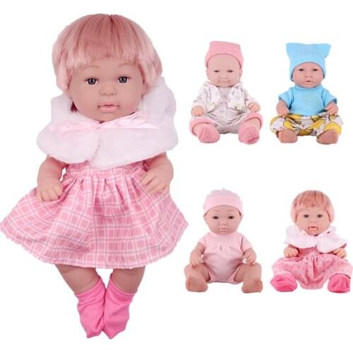 Wholesale Full Silicone Vinyl Reborn Baby Dolls13 Inches Lifelike New Waterproof Doll Baby Girl Toy For Kids Birthday Gift