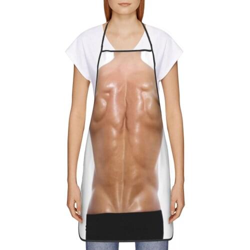 Man Muscle Kitchen oil resistant wreath Pole kitchen apron women Man For House cleaning 72*52cm